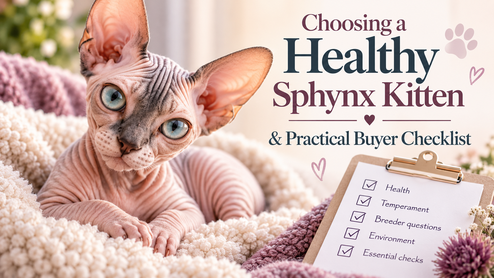 Choosing a Healthy Canadian Sphynx Kitten & Practical Buyer Checklist: