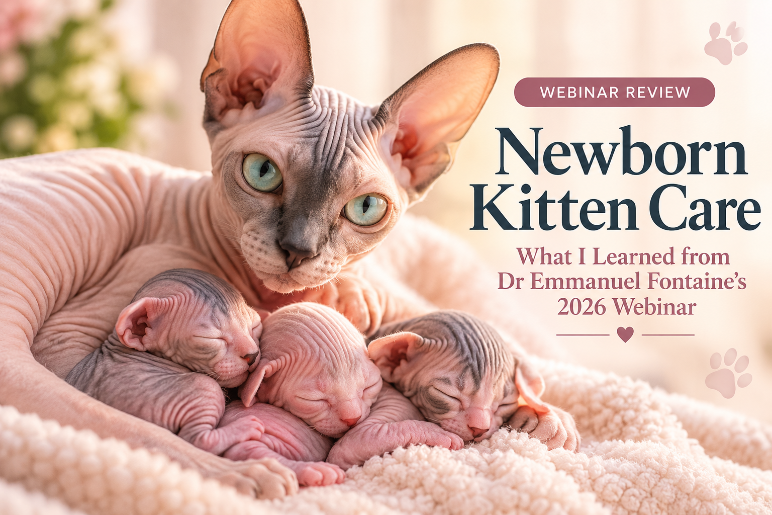 Newborn Kitten Care: What I Learned from Dr Emmanuel Fontaine's 2026 Webinar